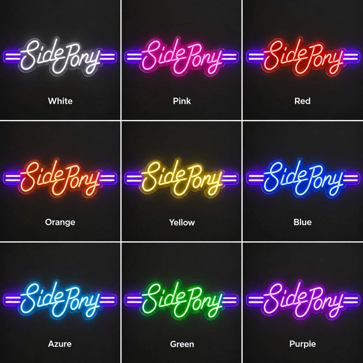 Side Pony LED Neon Sign for Salon Light Up Business Decor Wall Neon Signs - Shineneon
