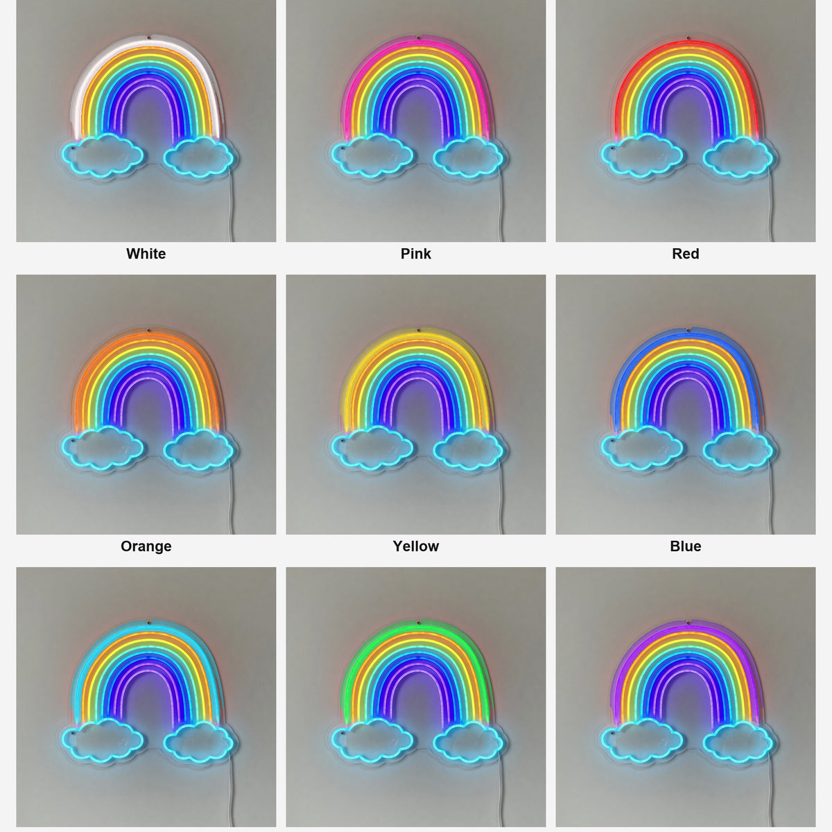Rainbow and Cloud LED Neon Sign - Shineneon