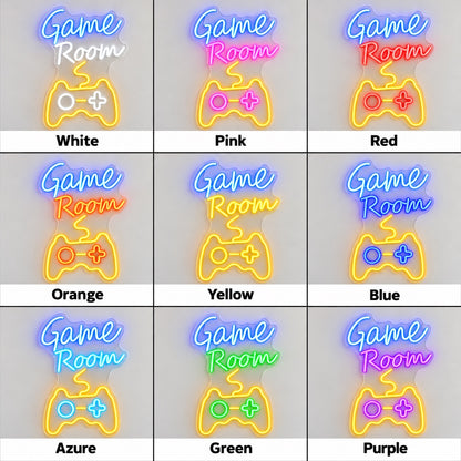 Game Room LED Neon Sign Script with Controller - Shineneon
