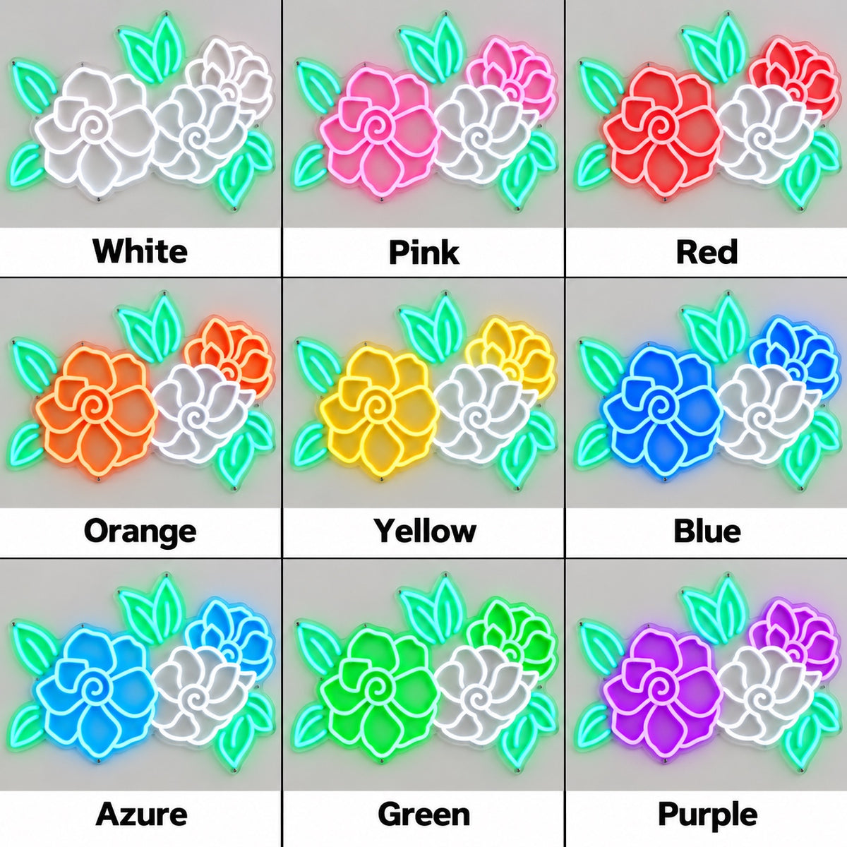 Flowers LED Neon Sign Dimmable Wall Light - Shineneon