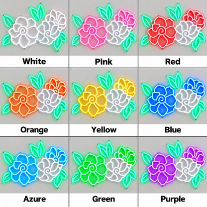 Flowers LED Neon Sign Dimmable Wall Light - Shineneon