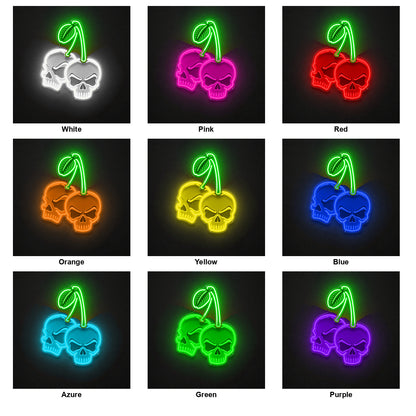 Skullcherryledneonacrylicartwork3 LED Neon Sign - Shineneon