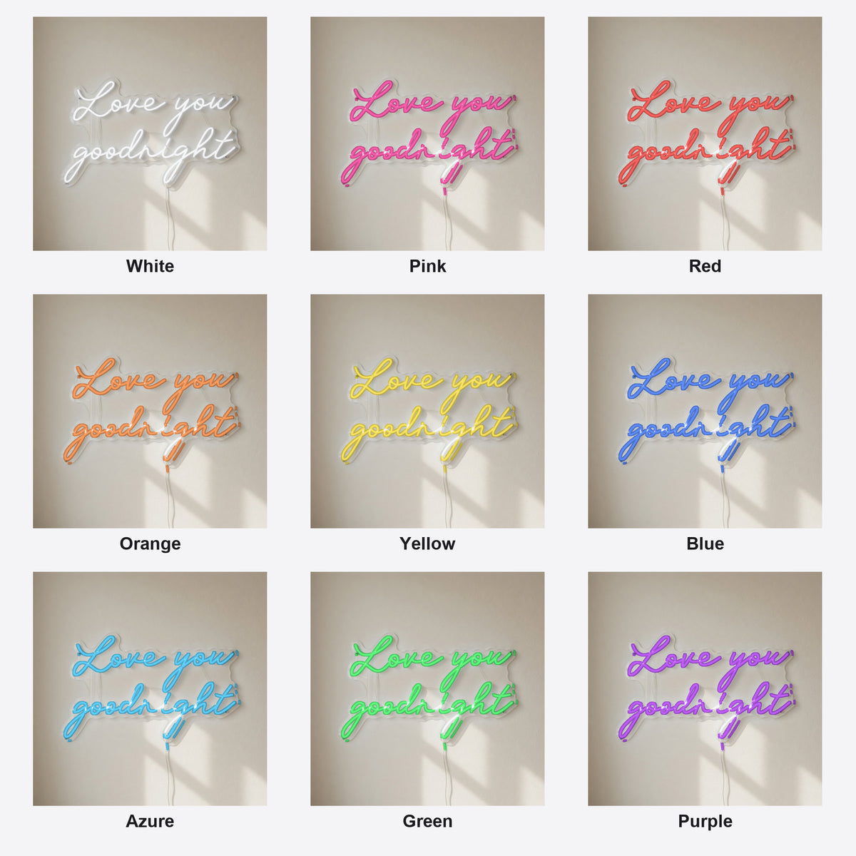 Love You Goodnight LED Neon Sign - Shineneon