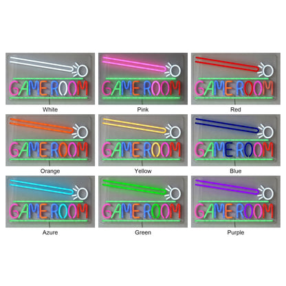 Billiard Game Room LED Neon Sign for Game Room Dimmable Wall Decor - Shineneon