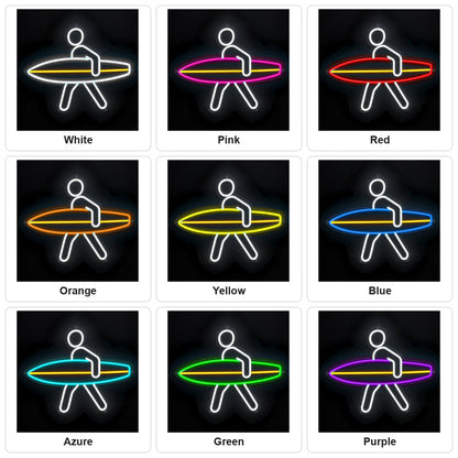 Man With Surfboard LED Neon Sign - Shineneon