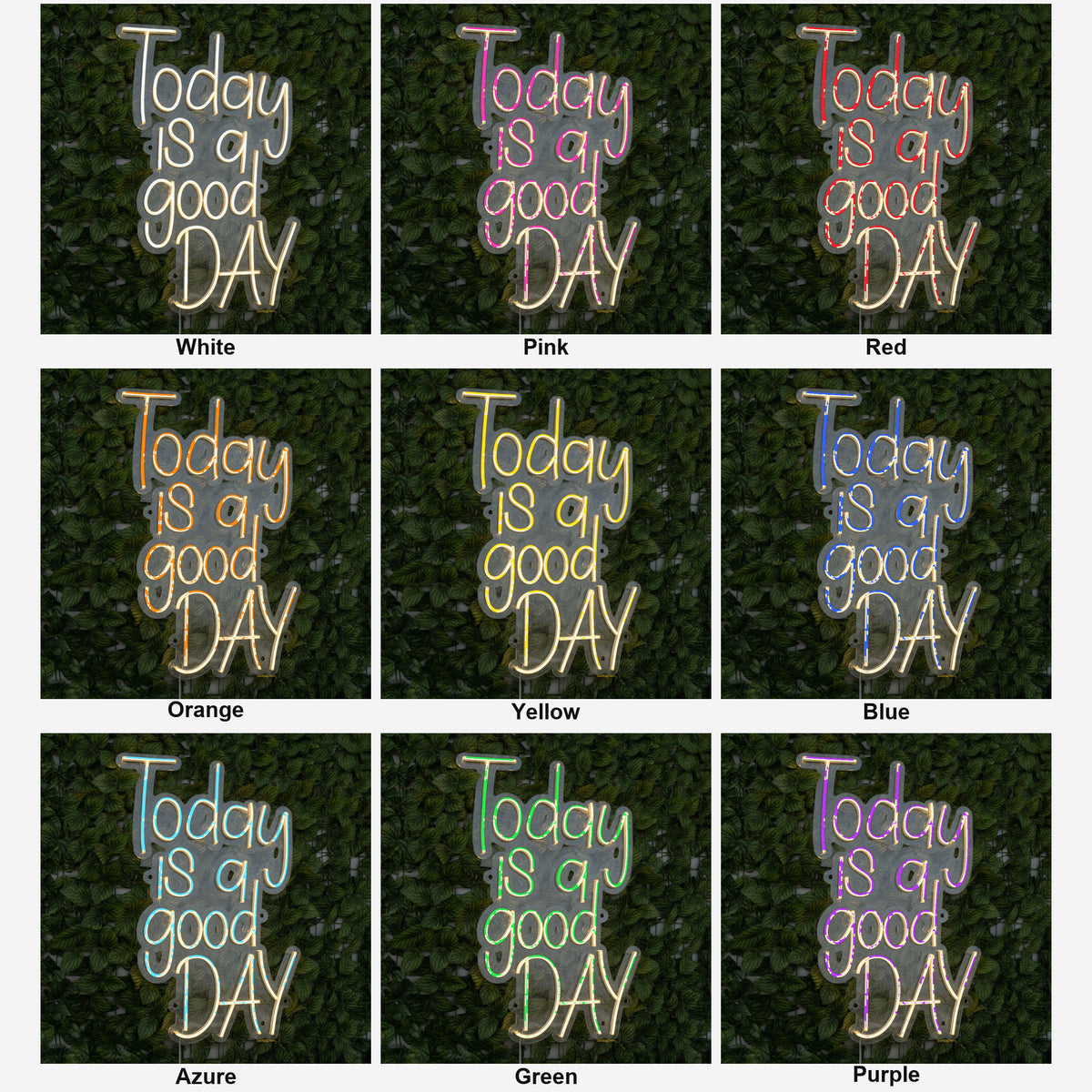 Today Is a Good Day LED Neon Sign Grand Cursive Stack - Shineneon