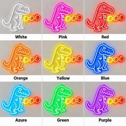Fire Breathing Cute Cartoon Dinosaur LED Neon Sign for Kids Room - Shineneon