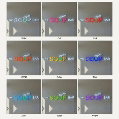 The Soup Bar LED Neon Sign Dimmable Wall Light - Shineneon