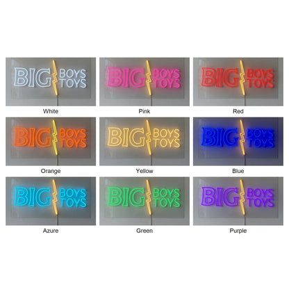 Big Boys Toys LED Neon Sign for Man Cave Dimmable Wall Decor - Shineneon