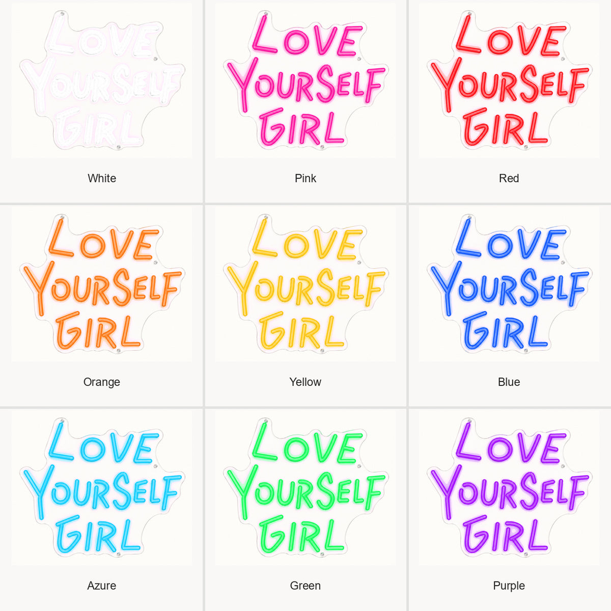 Love Yourself Girl LED Neon Sign - Shineneon