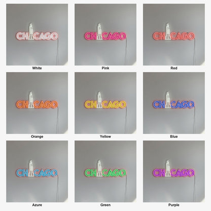 Chicago Neon Sign Wall Neon Signs - Shineneon