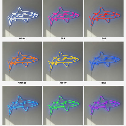 Shark LED Neon Sign Full Body Outline - Shineneon