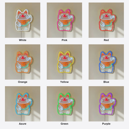 Lucky Cat LED Neon Sign Wall Neon Signs - Shineneon