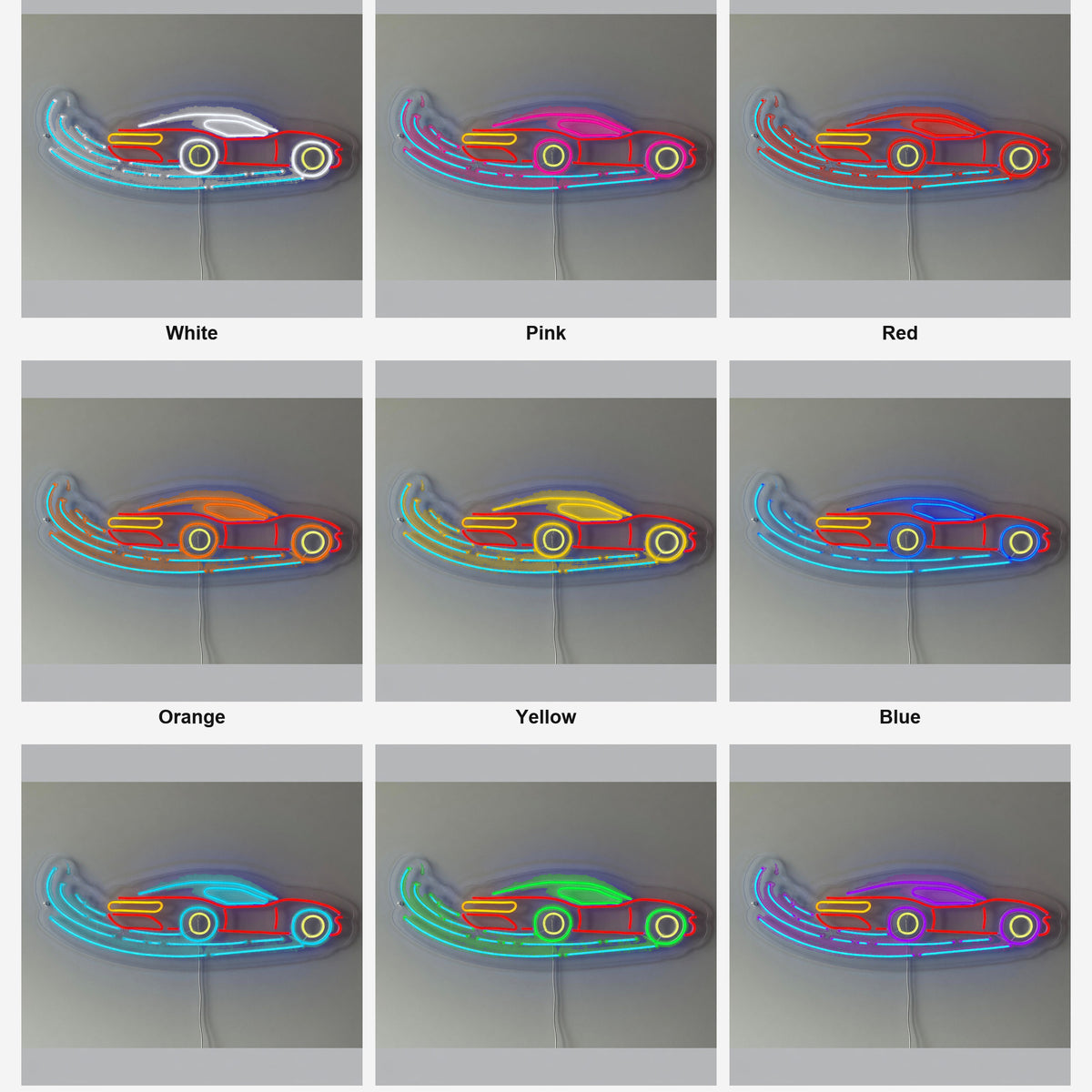 Racing Car LED Neon Sign - Shineneon