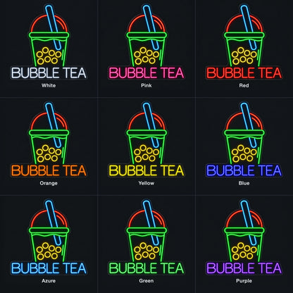 Bubble Tea Drink LED Neon Sign Dimmable Wall Light - Shineneon