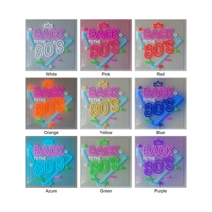 Back to the 80s LED Neon Sign Dimmable Wall Light - Shineneon