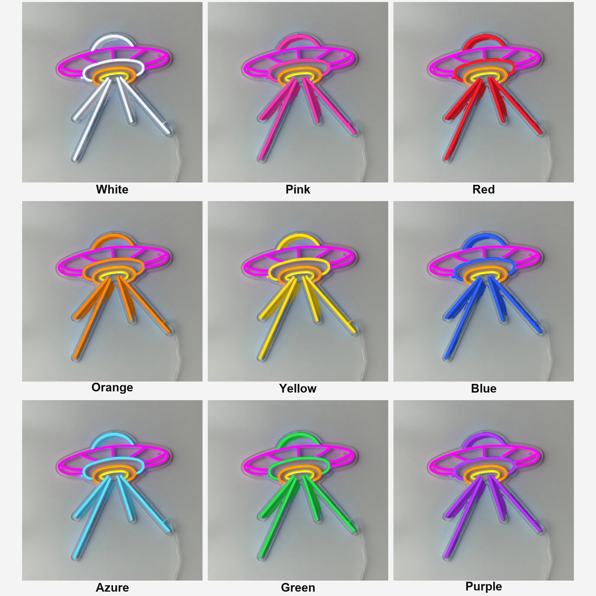 UFO LED Neon Sign Beam Down Design - Shineneon