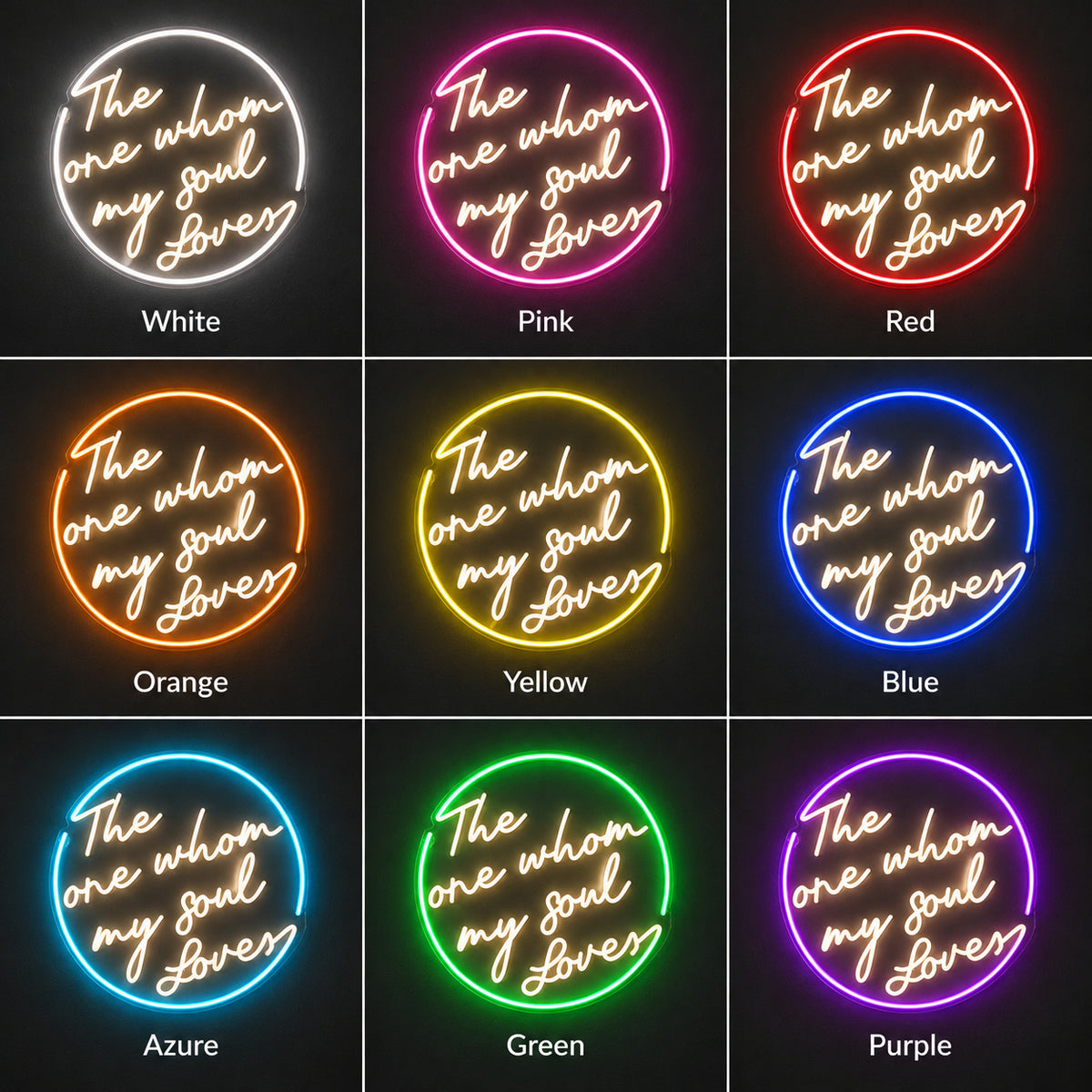 The One Whom My Soul Loves LED Neon Sign Dimmable Wall Light - Shineneon