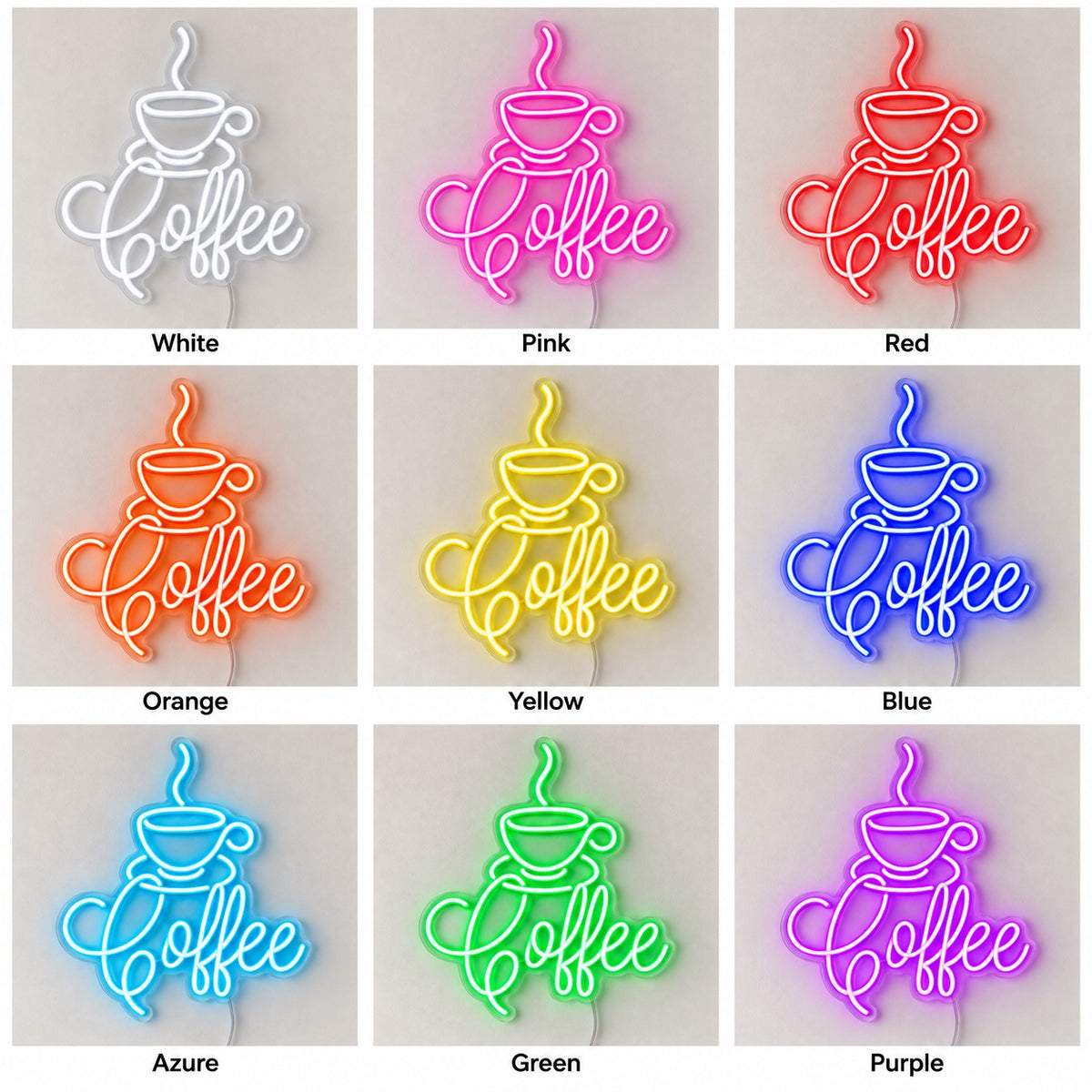 Coffee Bar LED Neon Sign, Cup Corner Badge - Shineneon