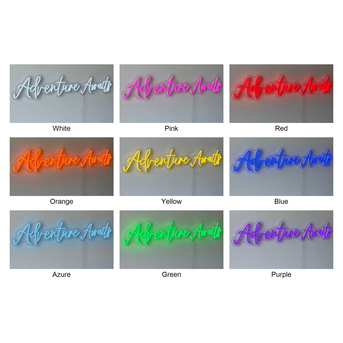 Adventure Awaits LED Neon Sign Dimmable Wall Light - Shineneon