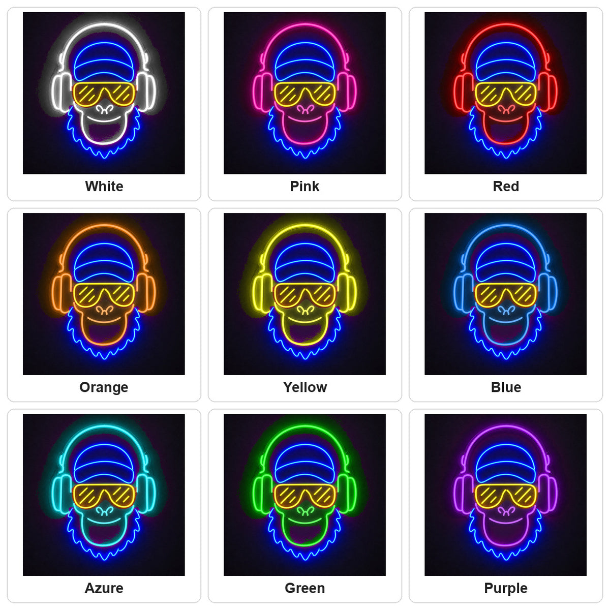 Music Monkey LED Neon Sign Wall Neon Signs - Shineneon