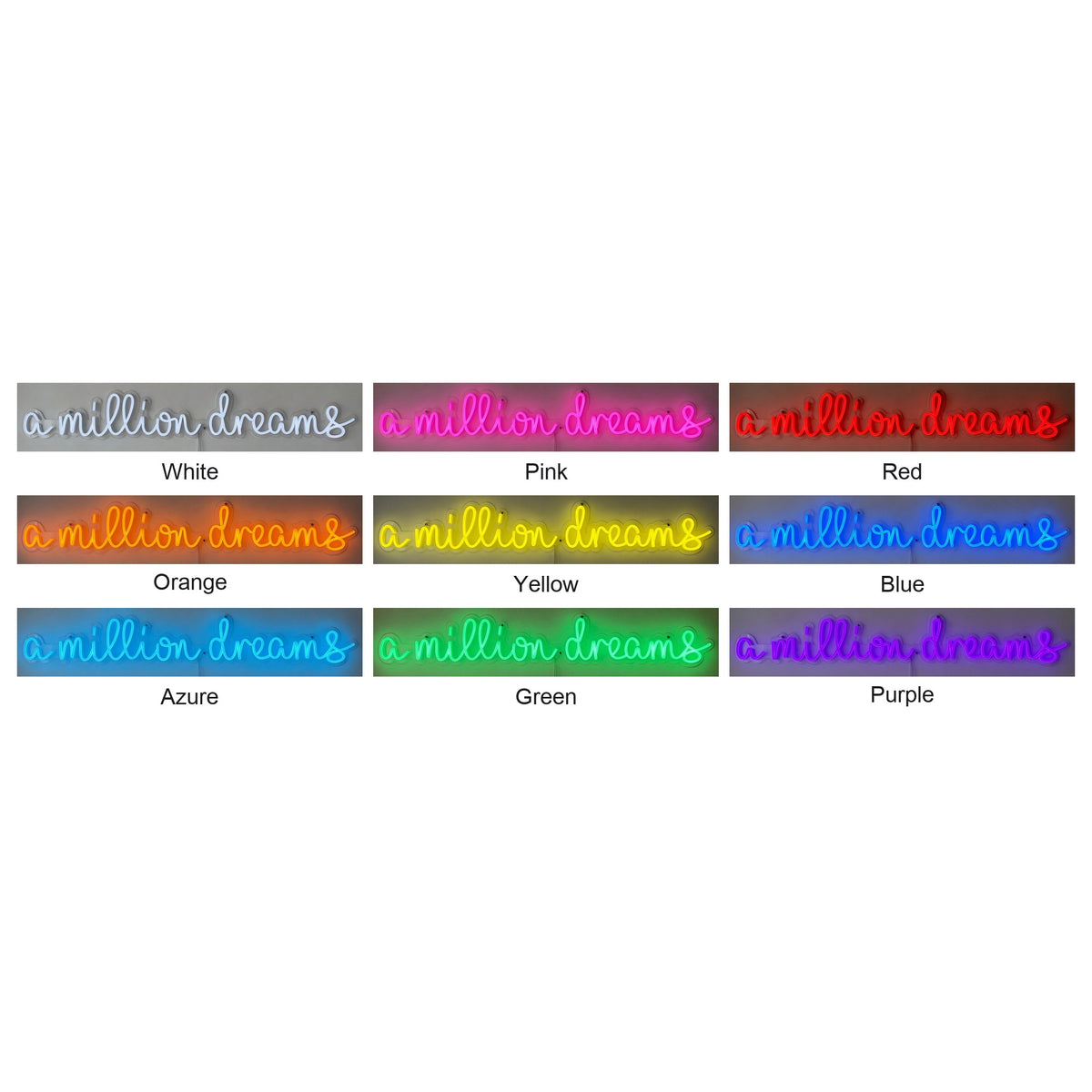 A Million Dreams LED Neon Sign Dimmable Wall Light - Shineneon