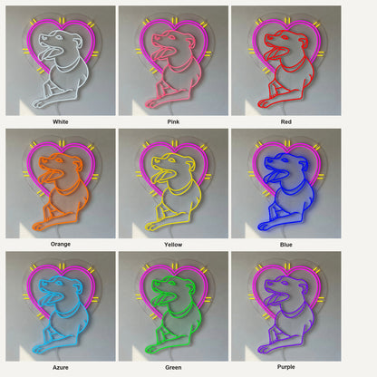 Jack Russell Terrier Dog LED Neon Sign Dimmable Wall Light - Shineneon