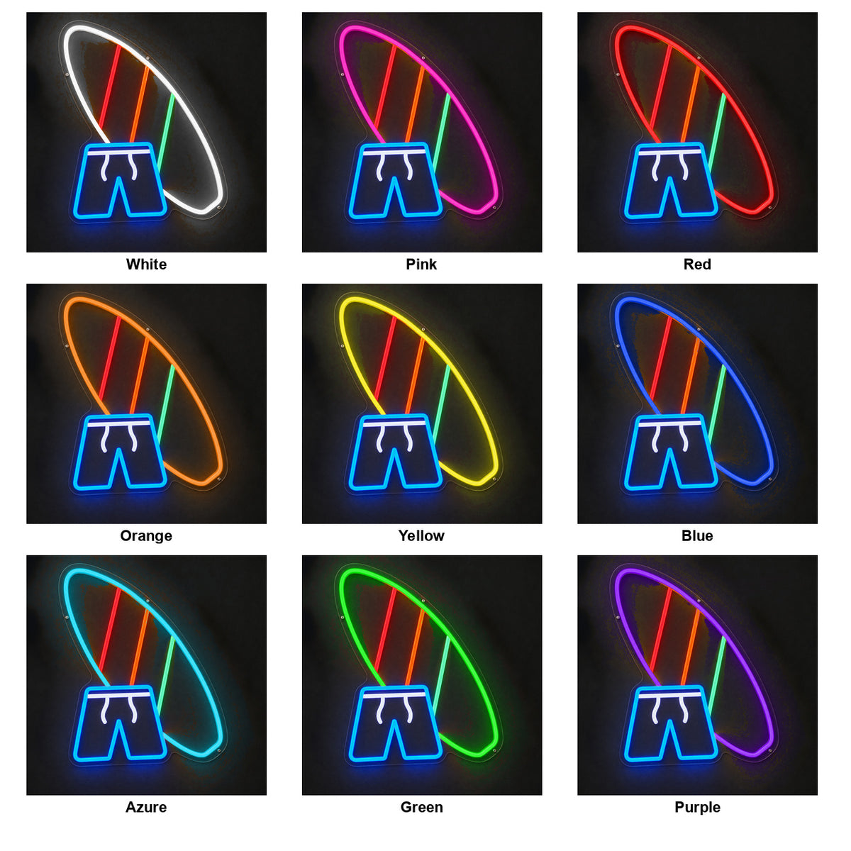 Shorts And Surfboard Beach LED Neon Sign - Shineneon