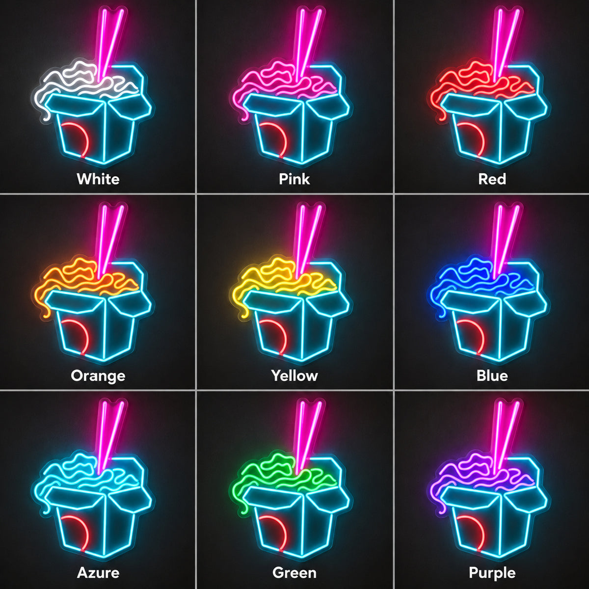 Noodles LED Neon Sign Dimmable Wall Light Wall Neon Signs - Shineneon