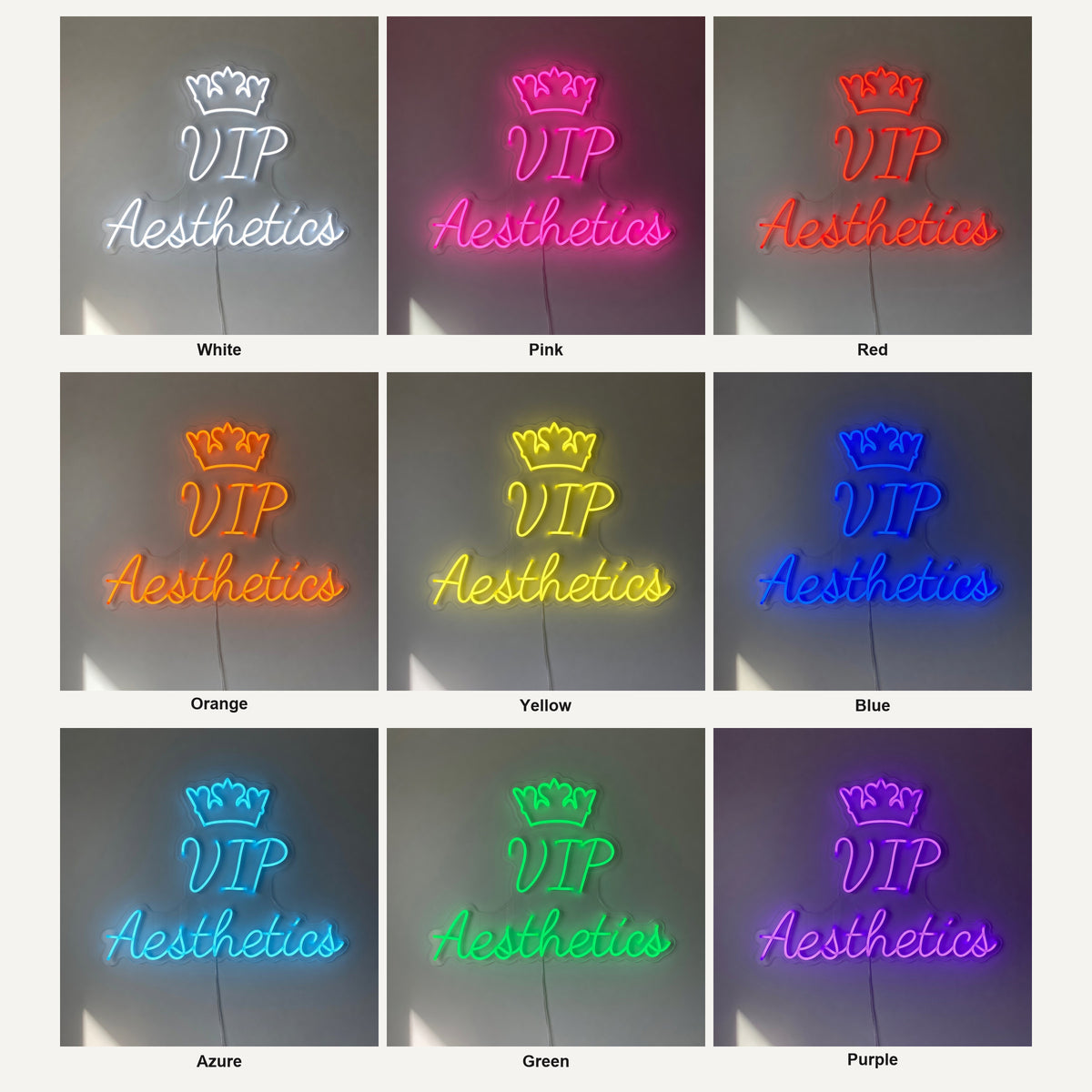 VIP Aesthetics LED Neon Sign for Salon Light Up Business Decor - Shineneon