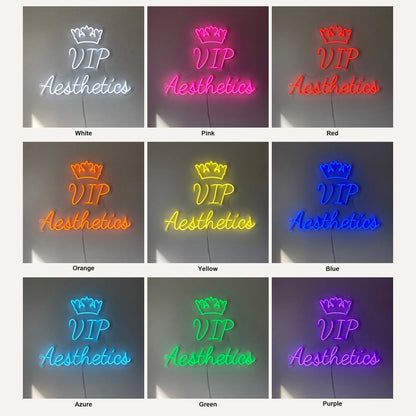 VIP Aesthetics LED Neon Sign for Salon Light Up Business Decor - Shineneon