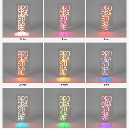 Procrastinate LED Neon Sign - Shineneon