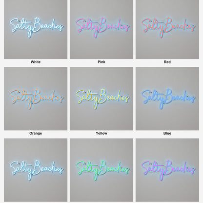 Salty Beaches LED Neon Sign - Shineneon