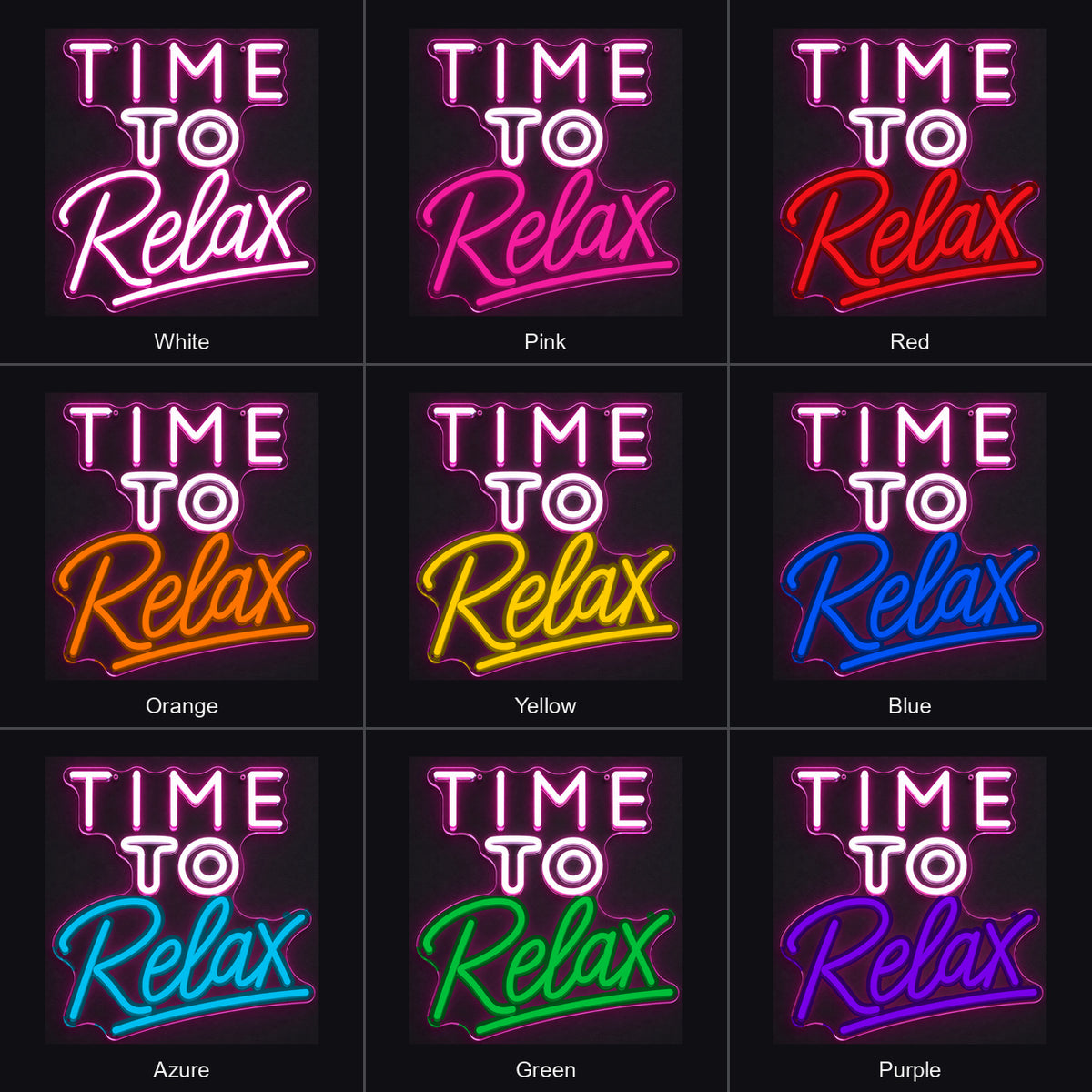 Time to Relax LED Neon Sign Wall Neon Signs - Shineneon
