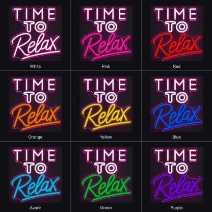 Time to Relax LED Neon Sign Wall Neon Signs - Shineneon