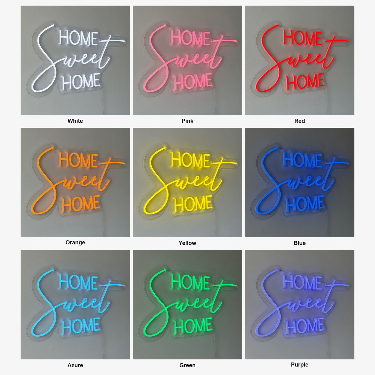 Home Sweet Home LED Neon Sign Modern Mixed Case Stack - Shineneon