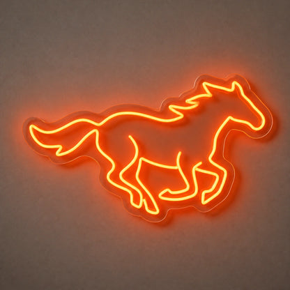Running Mustang Western Bar Vintage LED Neon Sign Home Neon Signs - Shineneon