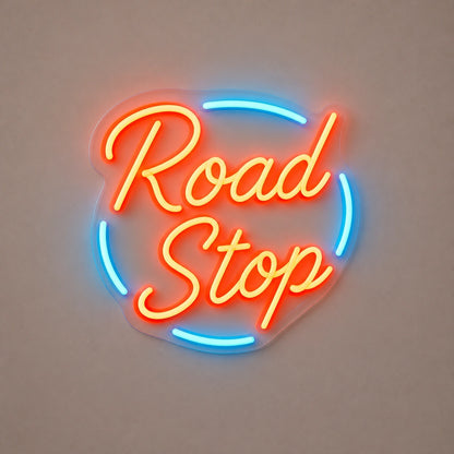 Road Stop Motel Vintage LED Neon Sign Home Neon Signs - Shineneon