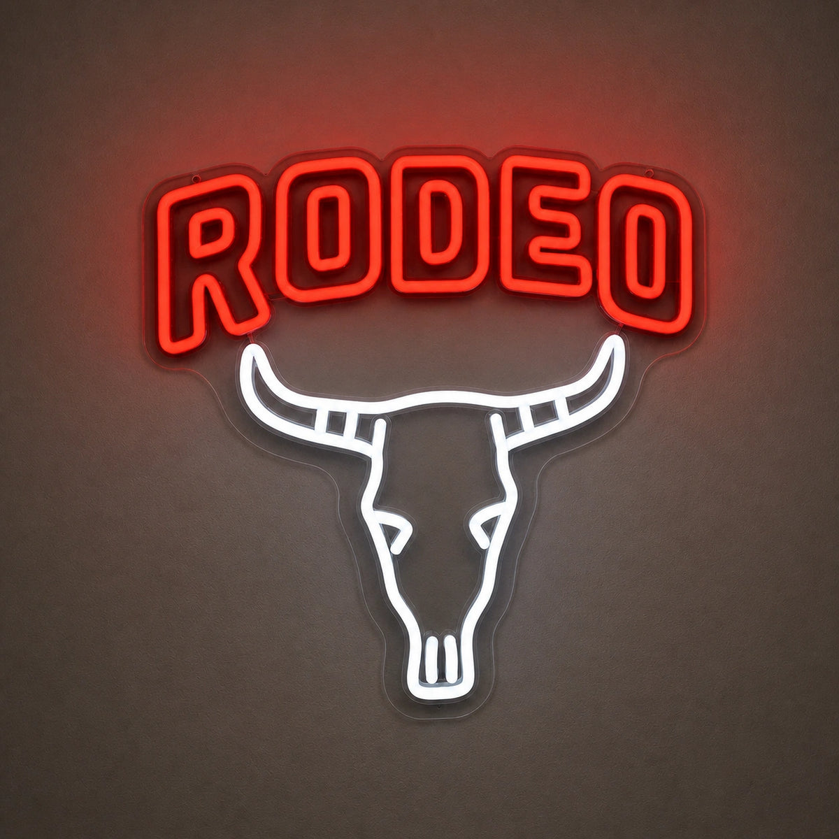 Rodeo Bull Skull Vintage LED Neon Sign Home Neon Signs - Shineneon