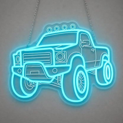 Pickup Truck 4x4 Brick Wall Vintage LED Neon Sign Wall Neon Signs - Shineneon