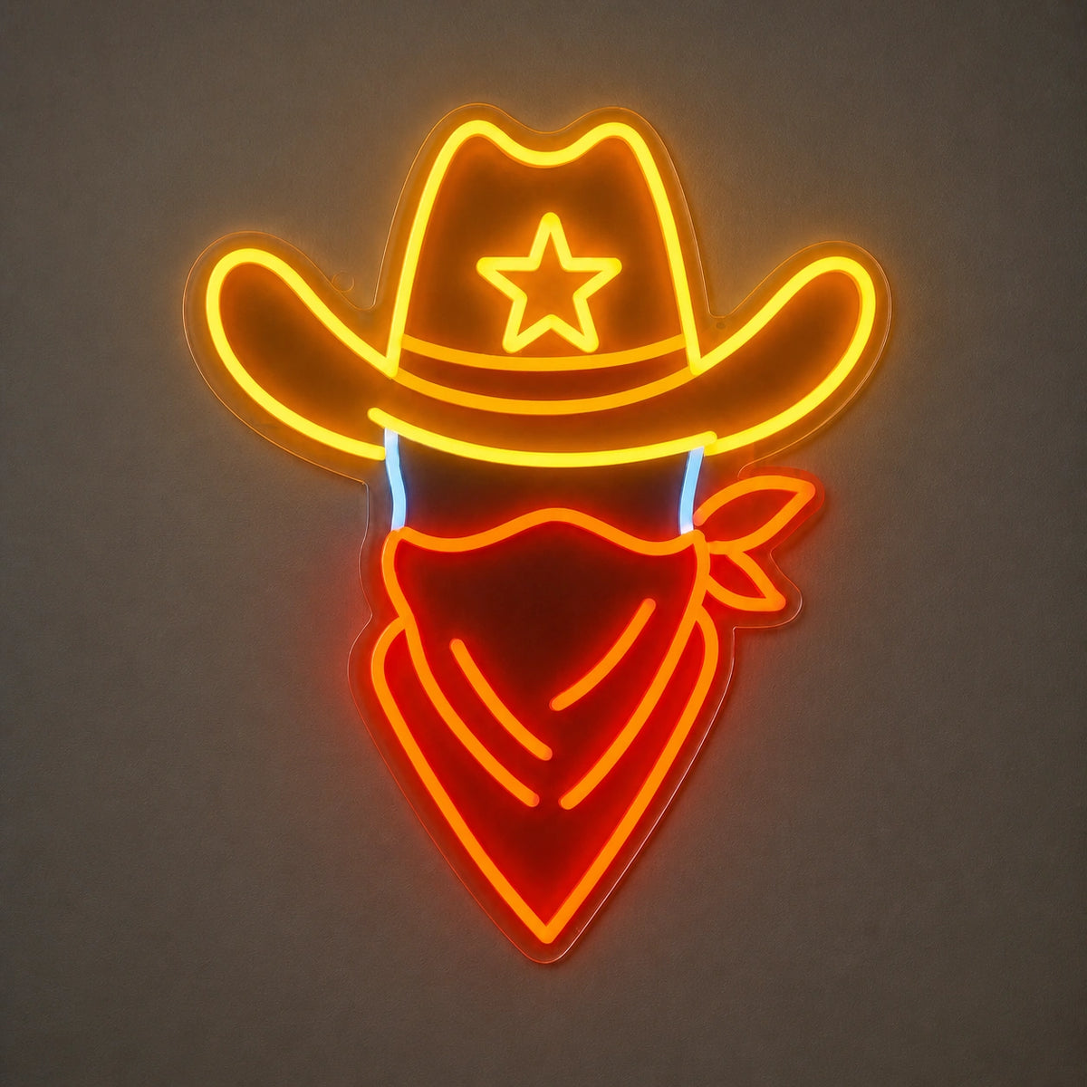 Outlaw Cowboy Hat Vintage LED Neon Sign Wall Neon Signs - Shineneon