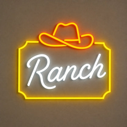 Ranch Cowboy Hat Frame Vintage LED Neon Sign Home Neon Signs - Shineneon