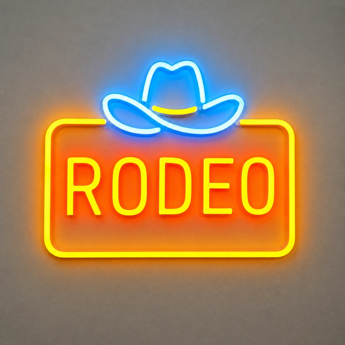 Rodeo Cowboy Hat Frame Vintage LED Neon Sign Home Neon Signs - Shineneon