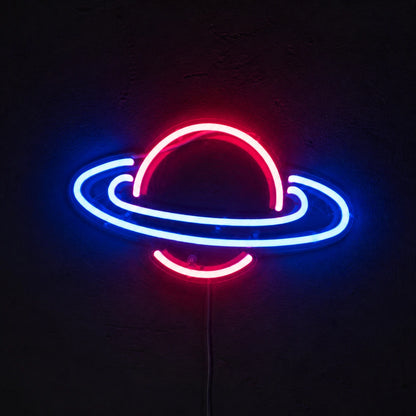 Saturn Planet Vintage LED Neon Sign Home Neon Signs - Shineneon