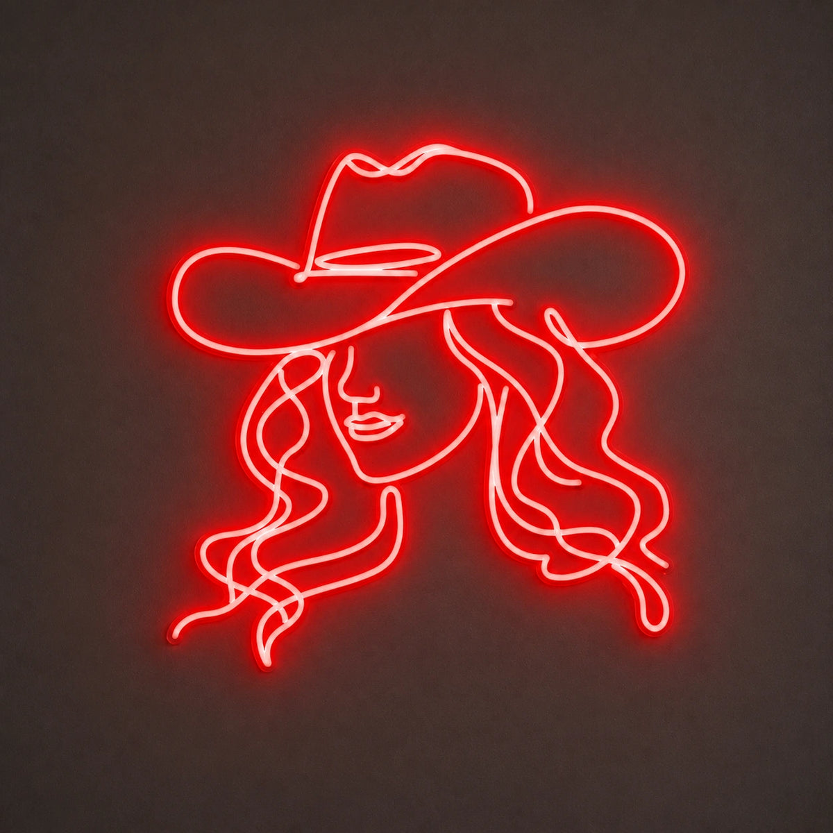 Rodeo Cowgirl Face Vintage LED Neon Sign Home Neon Signs - Shineneon