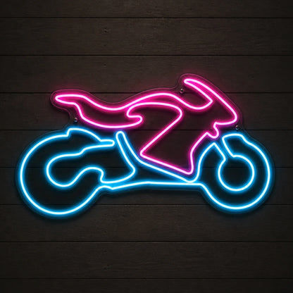 Sport Motorcycle Rectangle Vintage LED Neon Sign Home Neon Signs - Shineneon