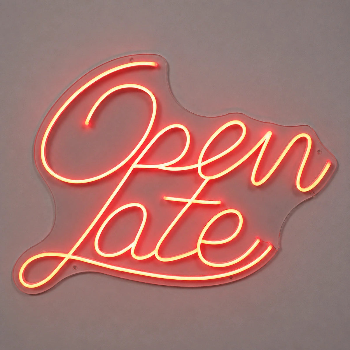 Open Late Script Vintage LED Neon Sign Wall Neon Signs - Shineneon