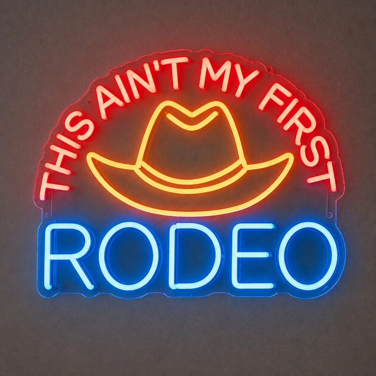 This Aint My First Rodeo Cowboy Hat Vintage LED Neon Sign Home Neon Signs - Shineneon