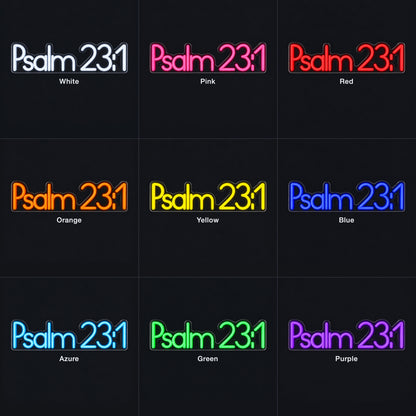 Bible Verse Neon Signs - Color Grid