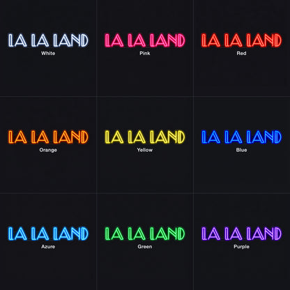 LA LA LAND Neon Sign - Color Grid